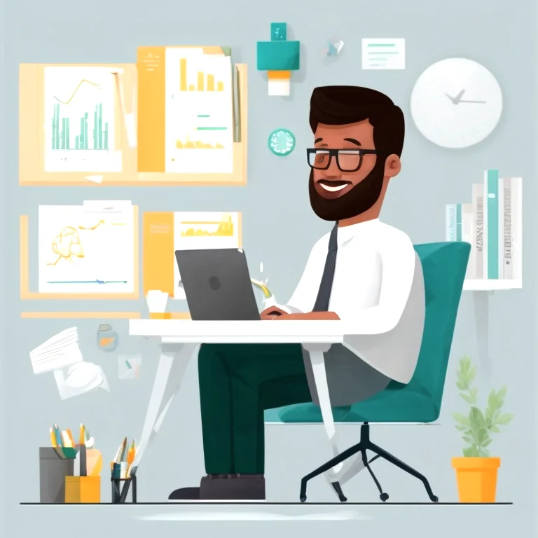 専門家が財務計画を説明している画像